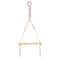 14" x 24" Handmade Macrame Wall Hanging with Wooden Shelf